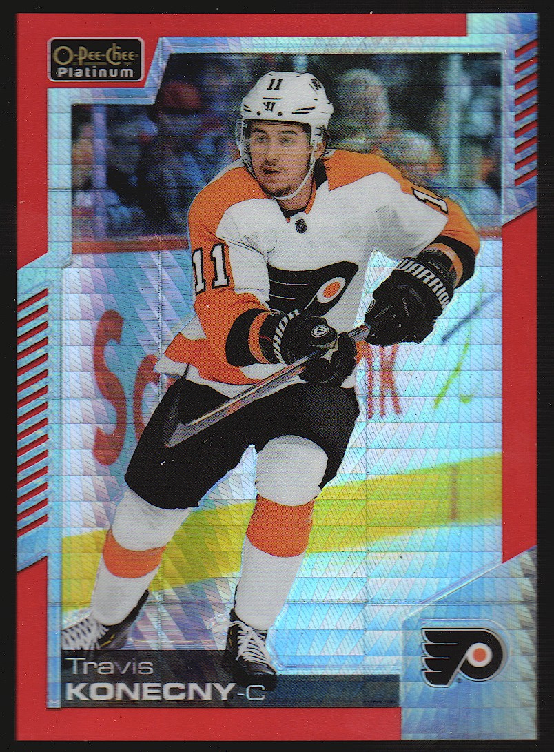 (image for) 2020-21 O-Pee-Chee Platinum Red Prism #48 Travis Konecny 95/199
